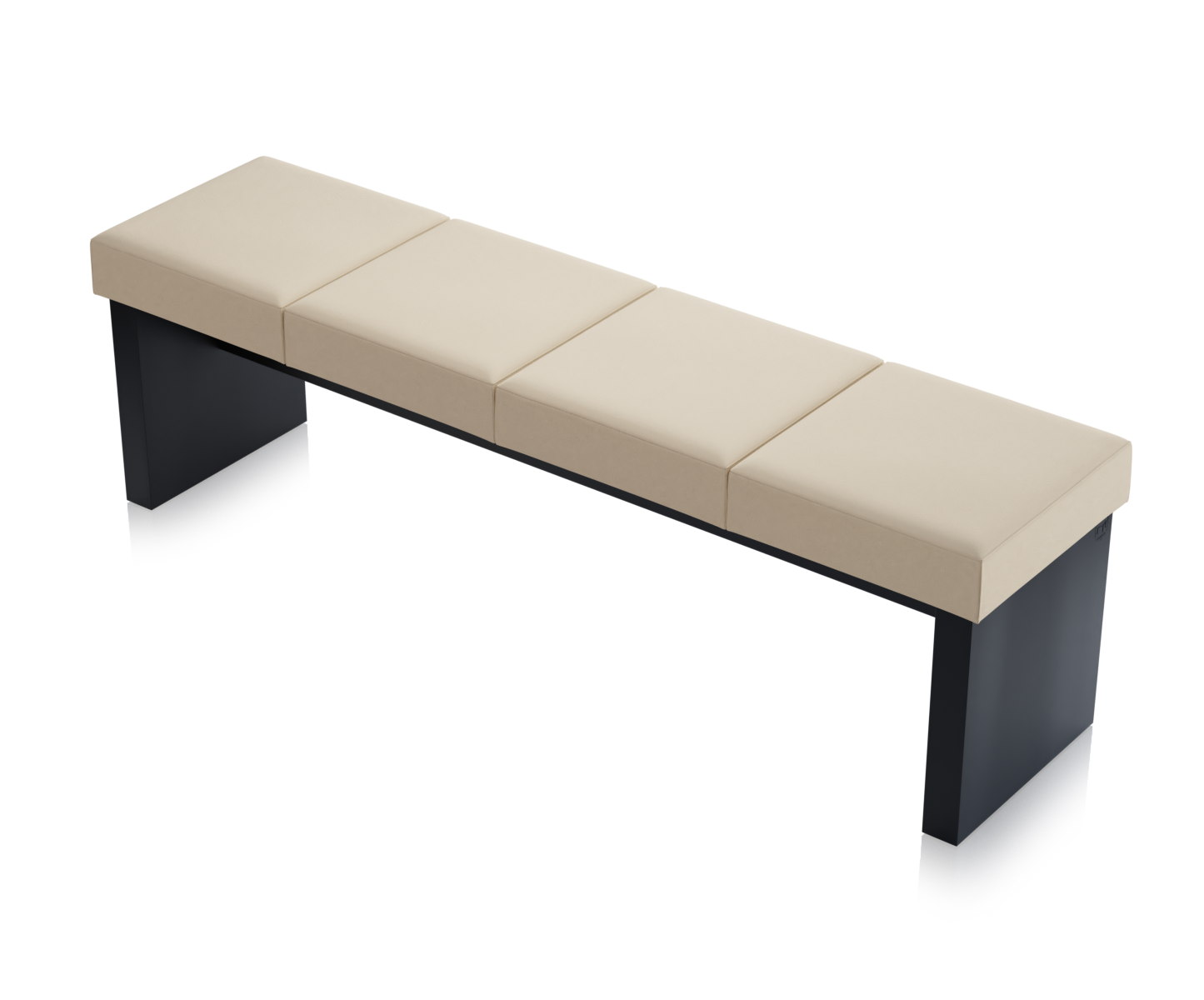 Ławka Solid Czarna