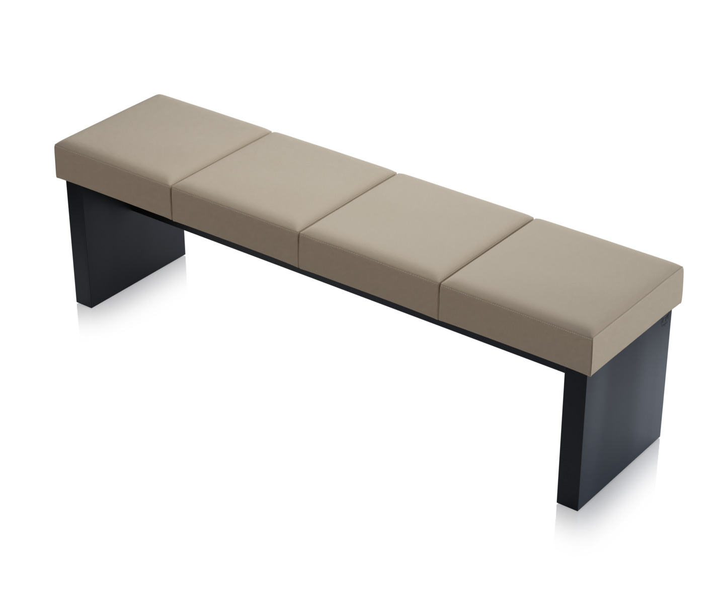 Ławka Solid Czarna