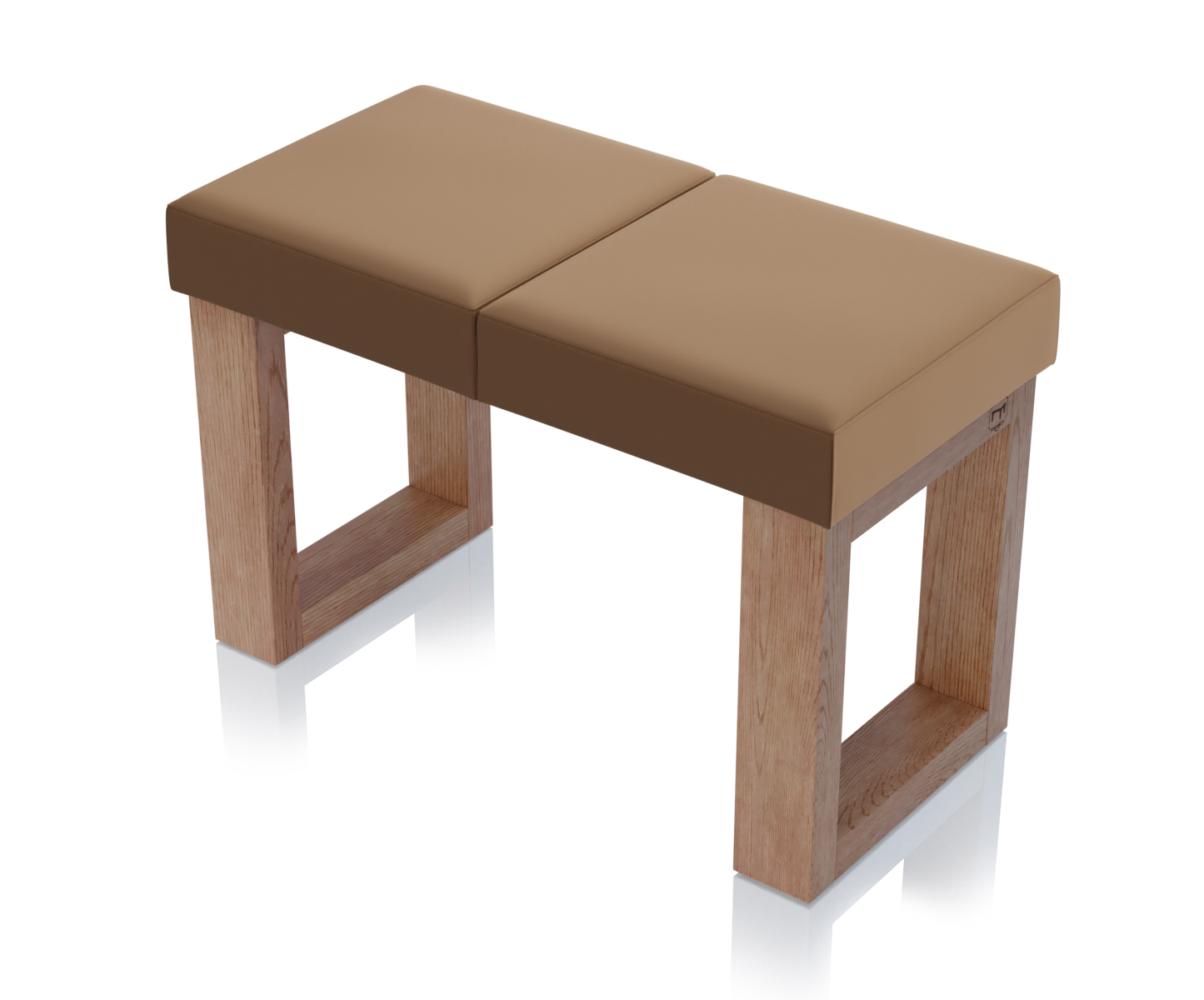 Ławka Paris Dąb Naturalny - 2 segmenty (70 cm), tapicerka Toronto Cappuccino
